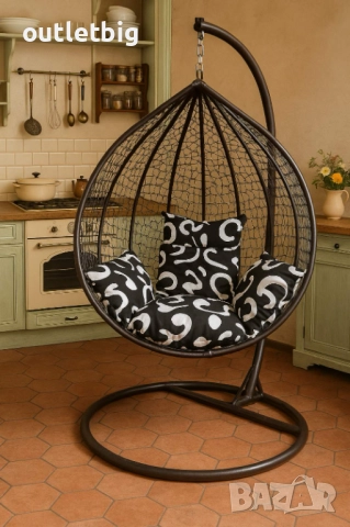 Люлка градинска висяща люлка тип гнездо,яйце–Промоция!, снимка 7 - Градински мебели, декорация  - 52232405