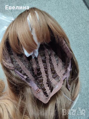 Дълга омбре перука с бретон висококачествен косъм, снимка 10 - Аксесоари за коса - 44526532