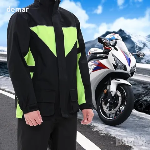 Мотоциклетен дъждобран Coutyuyi за мъже и жени, Водоустойчив, XXL, снимка 7 - Аксесоари и консумативи - 49495746