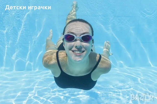 Очила за плуване Hydro Pro Swim Bestway, UV защита, поликарбонат, цветни лещи, снимка 5 - Водни спортове - 50061737