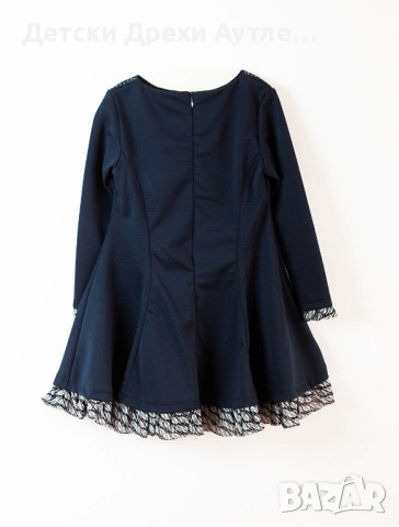 Нови рокли за момичета с дълъг ръкав и блестящи камъни. 104-134, снимка 5 - Детски рокли и поли - 51938476