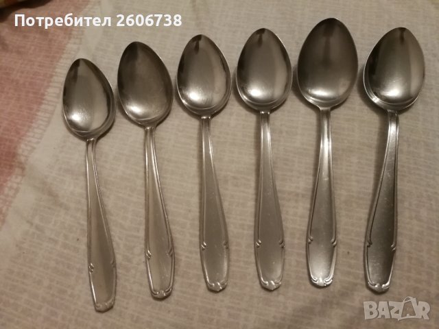 Български вилици и лъжици от неръждаема стомана Петко Денев Габрово , снимка 3 - Прибори за хранене, готвене и сервиране - 39910940