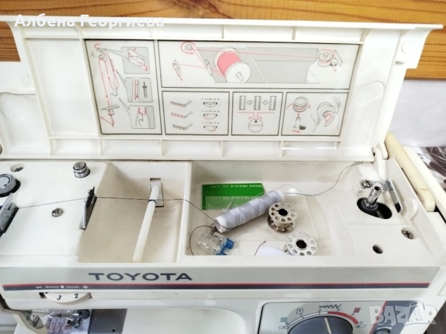 Механична шевна машина TOYOTA EX 490, снимка 5 - Шевни машини - 52305778