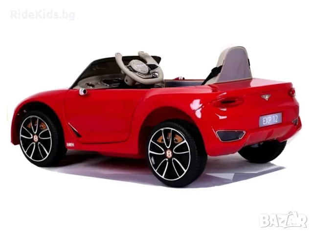 Bentley EXP 12V - Детска акумулаторна кола, Червена, EVA гуми, снимка 9 - Детски велосипеди, триколки и коли - 49744396