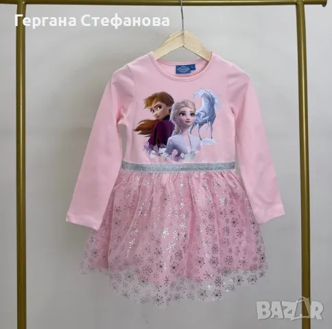 Рокля Елза и Ана 98,104,110,116,128 Цена-32 лв, снимка 2 - Детски рокли и поли - 48115747