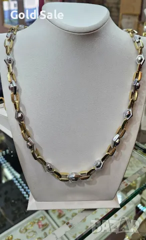 Златен синджир, снимка 2 - Колиета, медальони, синджири - 47810179