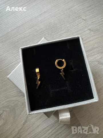 Обици с висулка, снимка 4 - Обеци - 49479274