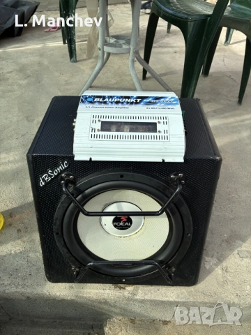 Бас каса Focal 12” 500w RMS със усилвател 