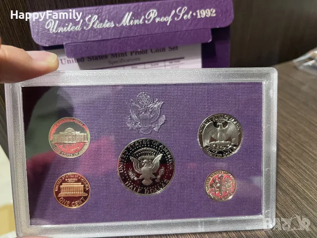 САЩ USA нов Прууф сет Proof Set 1992 година, снимка 3 - Нумизматика и бонистика - 55770661
