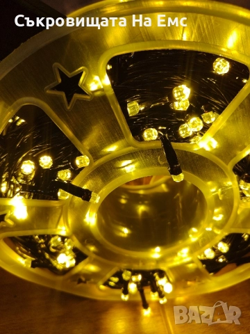 1️⃣0️⃣0️⃣МЕТРА Коледни LED Лампи Diamond Crystal Диод, снимка 2 - Други стоки за дома - 52569395