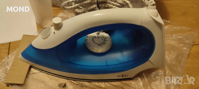 Парна ютия Sapir 1200W, струя пара, термостат, синя, снимка 14 - Ютии - 52856923