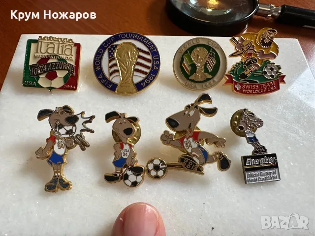 USA 1994 WORLD CUP BADGES . Продават се Значки от Световното по футбол от 1994г цена -14 за бр., снимка 2 - Футбол - 55960662