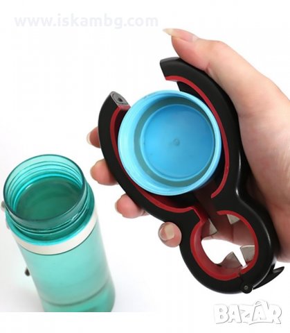 МУЛТИФУНКЦИОНАЛНА ОТВАРАЧКА 6 В 1 ОТ TPR КАУЧУК - код 2858, снимка 9 - Други - 33913190