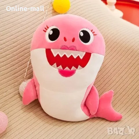 Плюшена музикална играчка Бейби Шарк Baby Shark музикални играчки, 25см, снимка 2 - Плюшени играчки - 48254083