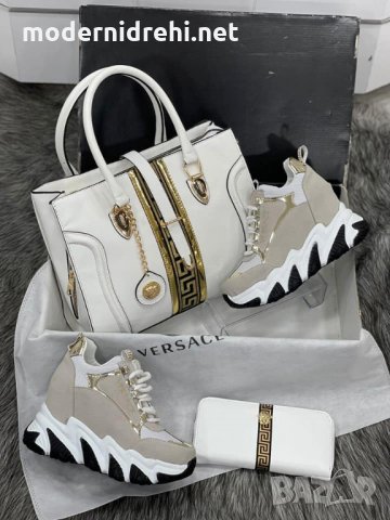 Дамска чанта портфейл и кецове Versace код 124, снимка 1 - Дамски ежедневни обувки - 34543197