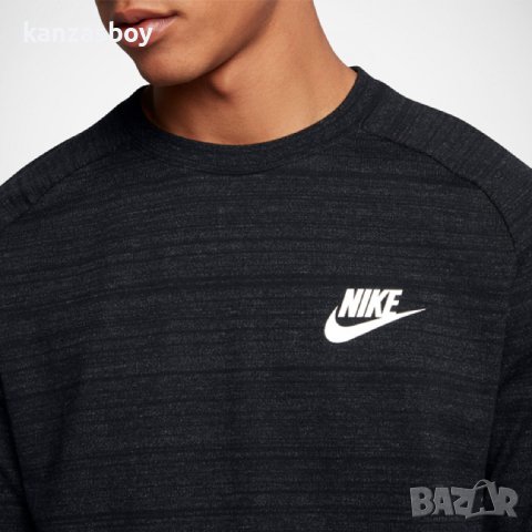 Nike Tech Knit Crew Neck Pullover Sweatshirt - страхотна мъжка блуза, снимка 1 - Спортни дрехи, екипи - 40714829