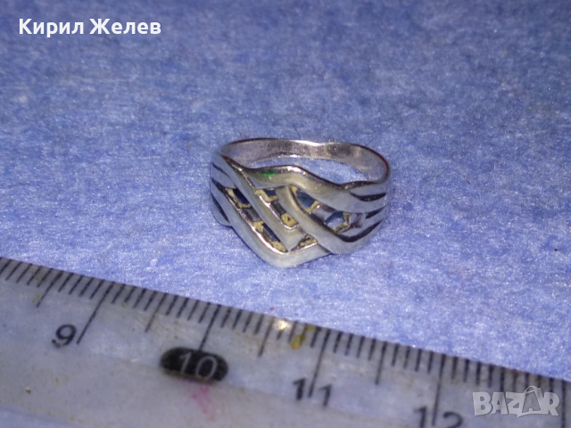 SEZGIN 925 СТИЛЕН СРЕБЪРЕН ПРЪСТЕН СРЕБРО 925 АЖУРНА МАЙСТОРСКА ИЗРАБОТКА на СЕЗГИН 43810, снимка 5 - Пръстени - 44707682