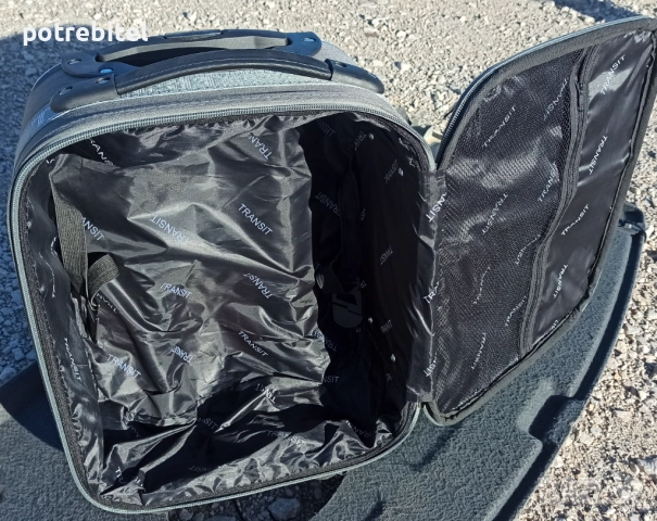 куфар с колелца 42х30х20 -усилен текстил с телескопична дръжка - 2 х20 лв / бр, снимка 12 - Куфари - 51937926