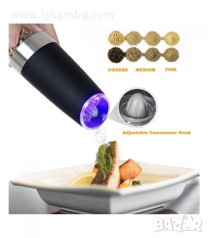 МЕЛНИЧКА ЗА ПИПЕР С АВТОМАТИЧНО ВКЛЮЧВАНЕ ПРИ НАКЛАНЯНЕ - код 2527, снимка 4 - Аксесоари за кухня - 33937159