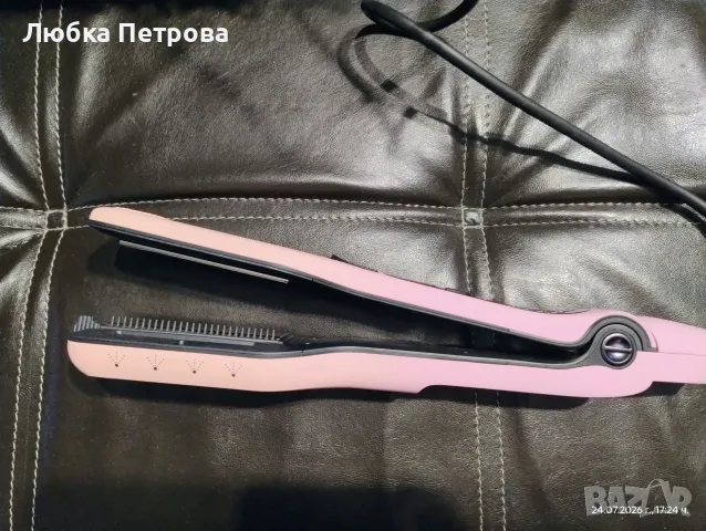 Преса за коса с пара Demeliss Titanium, снимка 2 - Преси за коса - 55320442