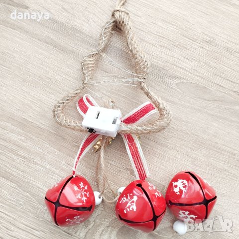 4161 Светеща коледна украса Елхичка със звънчета, снимка 4 - Декорация за дома - 42593122