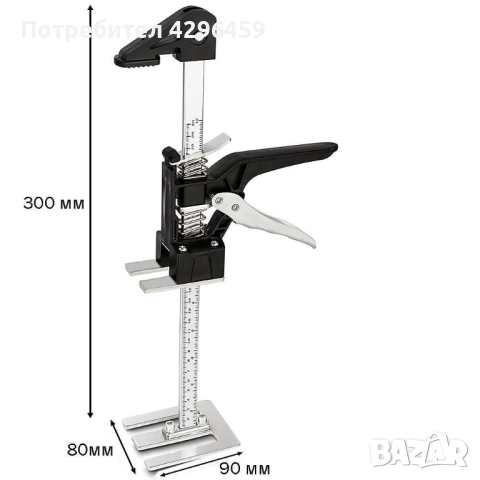 Повдигачи / Регулатори за височина на плочки, гипсокартон, плоскости к-т 2 бр (код 07319), снимка 7 - Други инструменти - 52022319