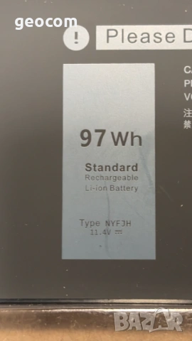 DELL NYFJH нова батерия (11.4V,97Wh,8070mAh), снимка 2 - Батерии за лаптопи - 54361860
