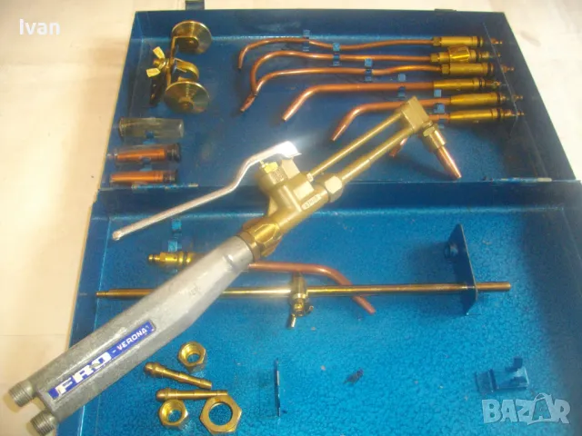 ОКСИЖЕНЕН КОМПЛЕКТ РЕЗАК ГОРЕЛКИ ДРЪЖКА БРЕНЕР КОЛЕСАР ДЮЗИ ЗА ГАЗО-КИСЛОРОДНО РЯЗАНЕ ЗАВАРЯВАНЕ , снимка 14 - Други инструменти - 49636849