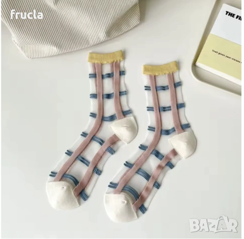 Пролетни Чорапи от Тюл, снимка 2 - Дамски чорапи - 53947931