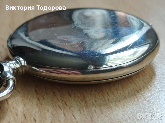 Сребърен джобен часовник Longines , снимка 6 - Антикварни и старинни предмети - 40801346