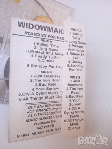 Widowmaker – Stand By For Pain - аудио касета музика, снимка 2 - Аудио касети - 44245506