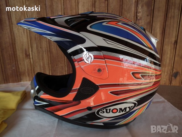 Suomy Spectre Black Diamond мото шлем каска за мотокрос, снимка 3 - Аксесоари и консумативи - 31875456
