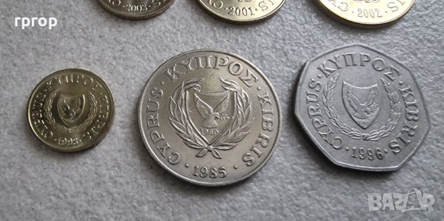 Монети . Кипър .1,2,5, 10 ,20 и 50 цента. 6 бройки., снимка 10 - Нумизматика и бонистика - 42425286