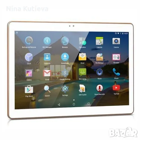 Таблет с калъм + SIM  карта, снимка 3 - Таблети - 56445080