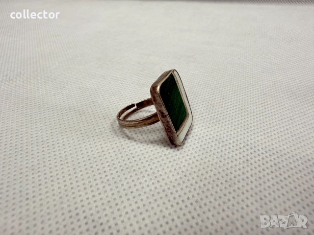 Регулируем сребтрен пръстен. №7727, снимка 7 - Пръстени - 52789971