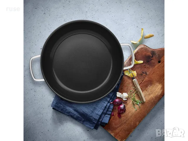 НОВИ! Тиган за задушаване 28см с капак съд за готвене, снимка 6 - Съдове за готвене - 49786528