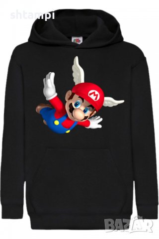 Детски Суитчър/Суитшърт uper Mario 05,Super Mario,Игра,Подарък,Изненада,Забавление,Рожден Ден