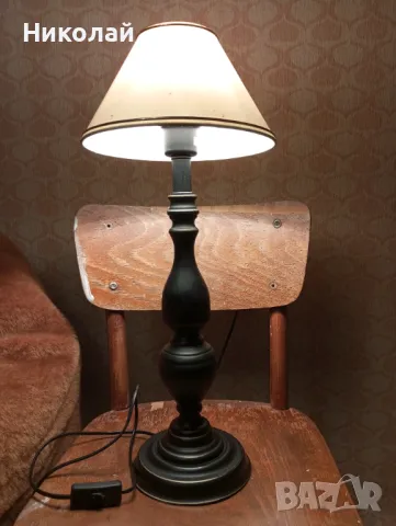 Голяма ретро метална нощна лампа, снимка 6 - Антикварни и старинни предмети - 50415284