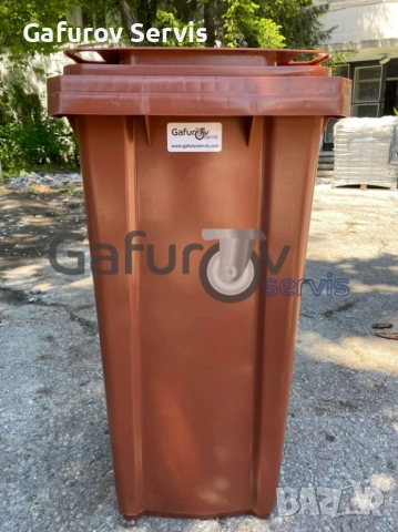 Пластмасова кофа на колела 120–240 л с капак – HDPE, устойчива и удобна, снимка 5 - Друго - 52388927