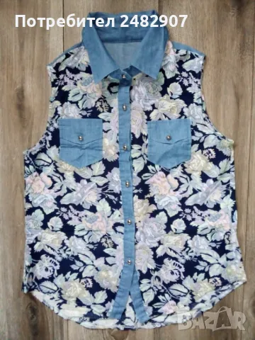 Дамска риза - 100 % памук , снимка 3 - Ризи - 49795646