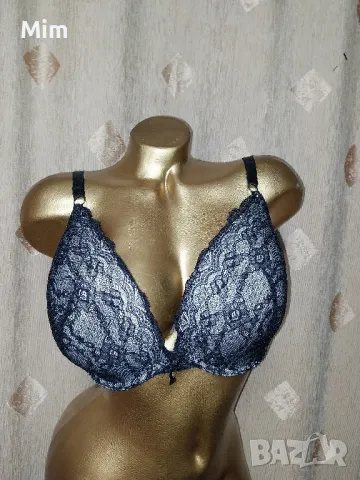 Sekret Possessions 85 G Черен дантелен сутиен за едра дама 