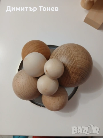 дървени топки, топчета , снимка 4 - Декорация за дома - 53205345