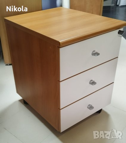 Шкафче за бюро на колела - контейнер със заключване 42/53/59см, снимка 12 - Шкафове - 40879807