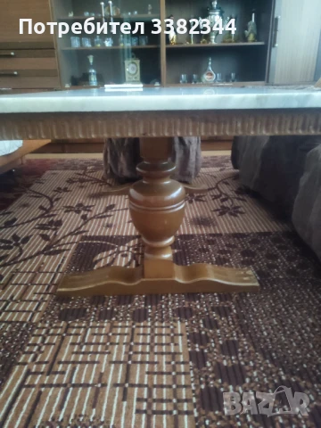 Масивна мраморна маса , снимка 2 - Маси - 50850370