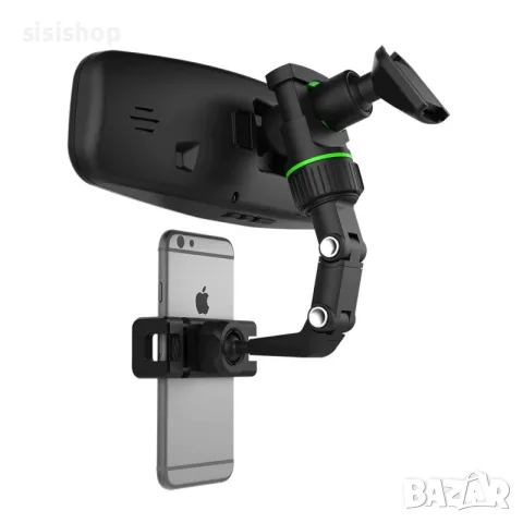 360° въртяща се стойка за телефон за огледало на кола 3765, снимка 11 - Стойки, 3D очила, аксесоари - 55792563