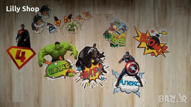 Покани, банер за рожден ден, Супер герои  / Super Heroes, снимка 13 - Покани - 53188668