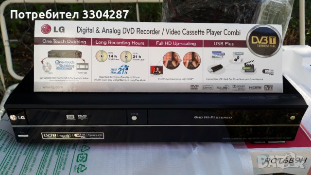 LG RCT689H combo recorder  DVD&VHS   , снимка 6 - Камери - 37532571