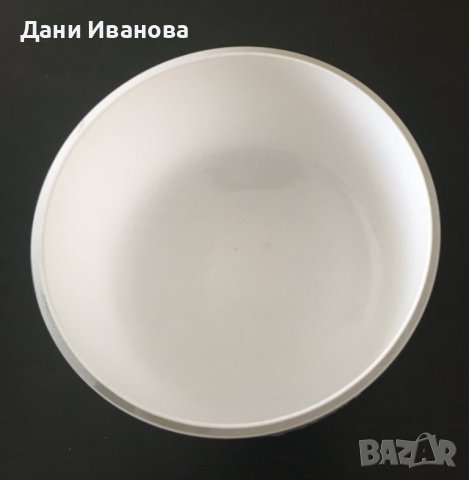 Стъклени ваза и купа - млечно бели, снимка 6 - Вази - 39804832