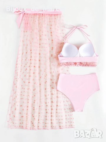 Бански  Silke Pink 3 части - S M L размери, снимка 4 - Бански костюми - 36615753