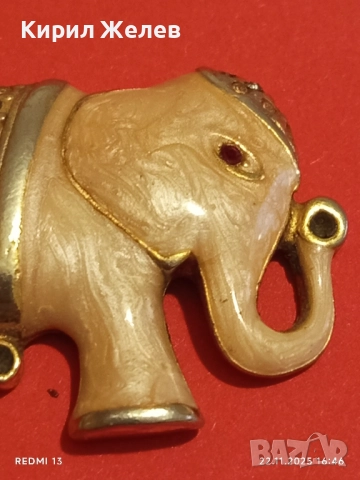 ВИСУЛКА СЛОН ИМИТАЦИЯ на СЛОНОВА КОСТ КРАСИВ МОДЕН АКСЕСОАР 41861, снимка 3 - Колиета, медальони, синджири - 52503921